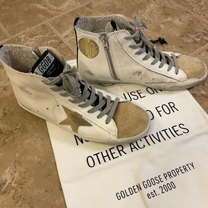 Golden Goose Francy High Top Sneakers, Size 39